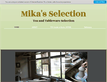Tablet Screenshot of mikasselection.com